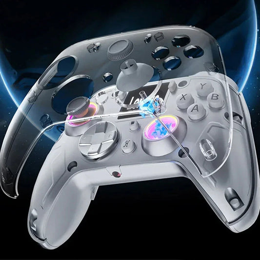 Wireless Gaming Controller with Interactive Display – Grey