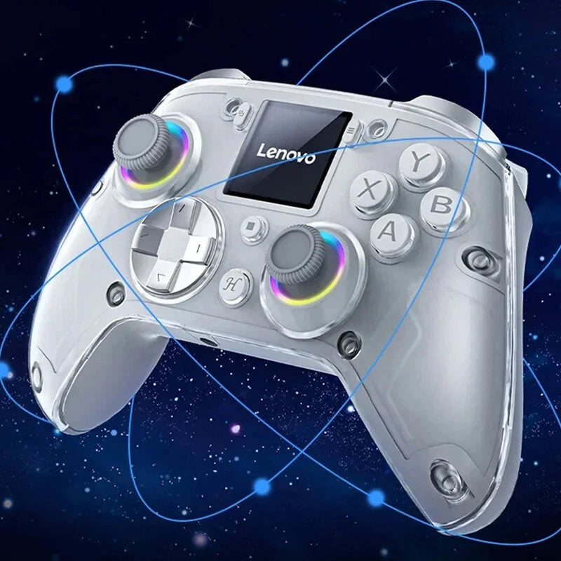 Wireless Gaming Controller with Interactive Display – Grey