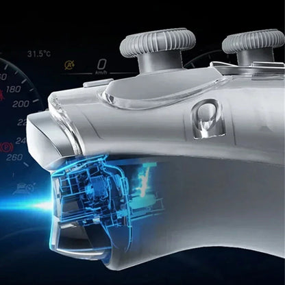 Wireless Gaming Controller with Interactive Display – Grey